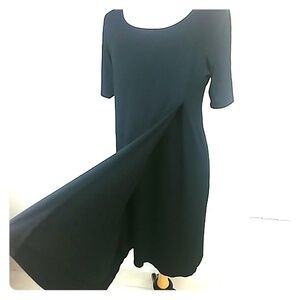 J.Jill faux wrap jersey knit petite work dress EUC